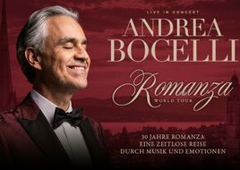 Andrea Bocelli bringt die «Romanza World Tour» 2027 nach Zürich