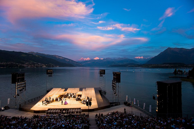 Thunerseespiele Seeb&uuml;hne Abendrot