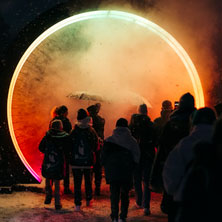 Zauberpark am Flughafen Z&uuml;rich - Light Art