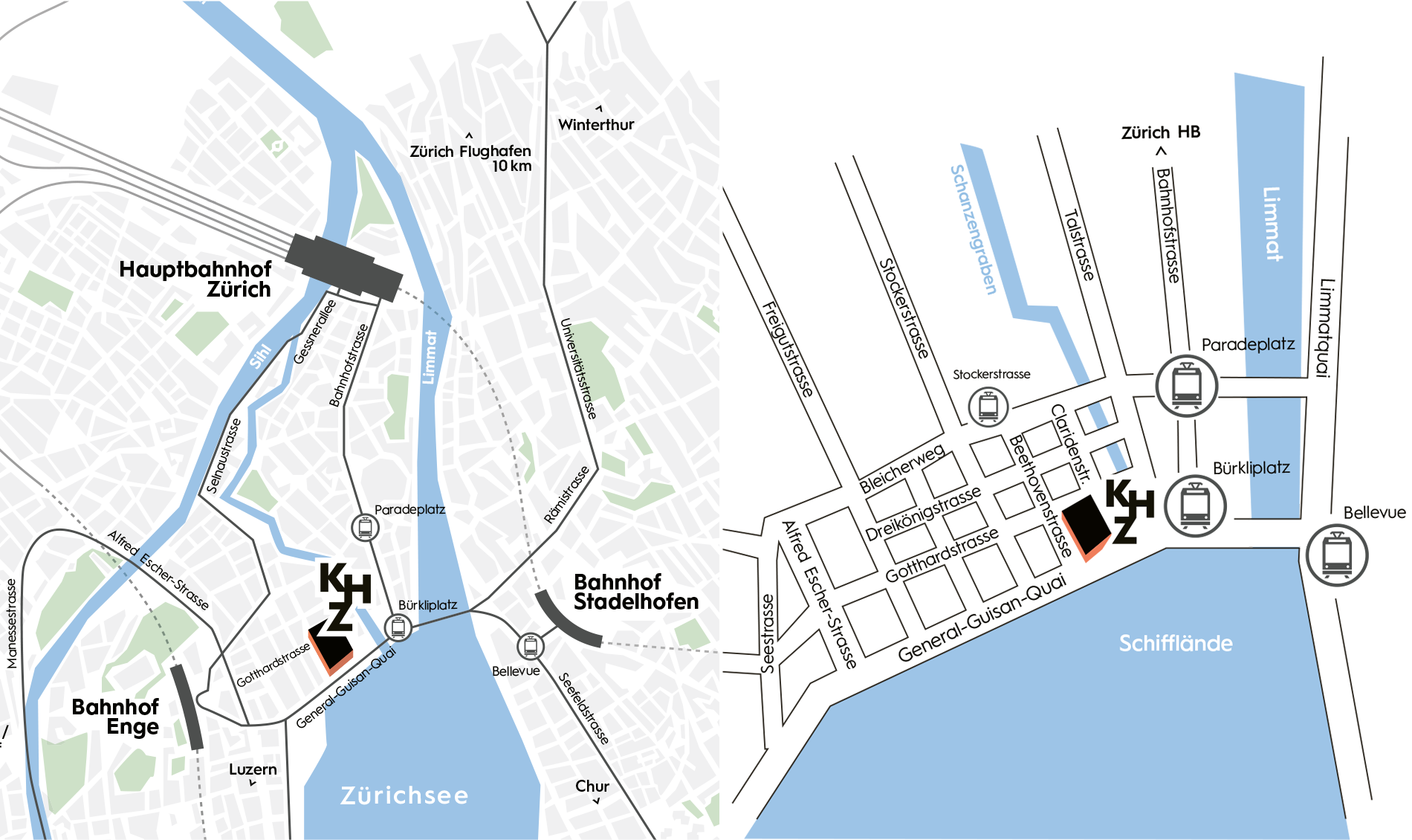 Anfahrt mit &ouml;ffentlichen Verkehrsmitteln