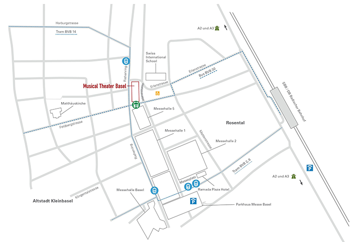 Anfahrt mit &ouml;ffentlichen Verkehrsmitteln