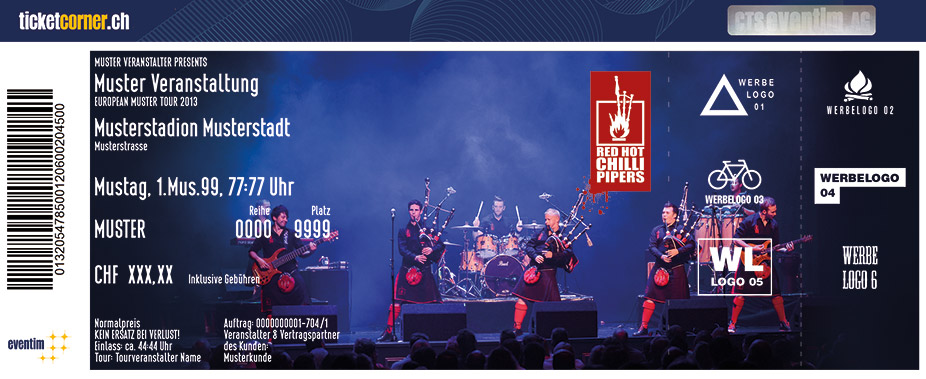 Red Hot Chilli Pipers Tickets Ticketcorner Offizieller Ticketverkauf